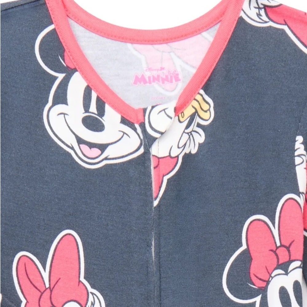 Minnie Mouse Baby and Toddler Girls' One-Piece Sleeper / Pajamas - Picture 2 of 3